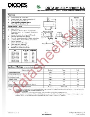 DDTA123TUA-7-F datasheet  